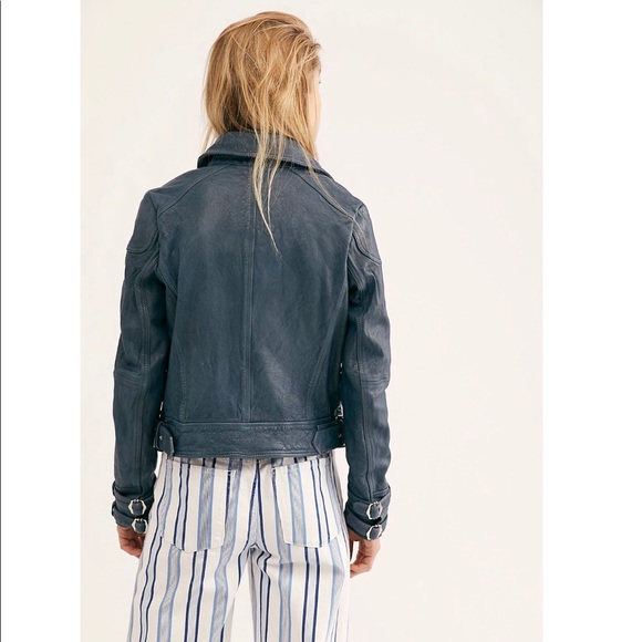 Free People Avis Leather Jacket - Picture 2 of 4